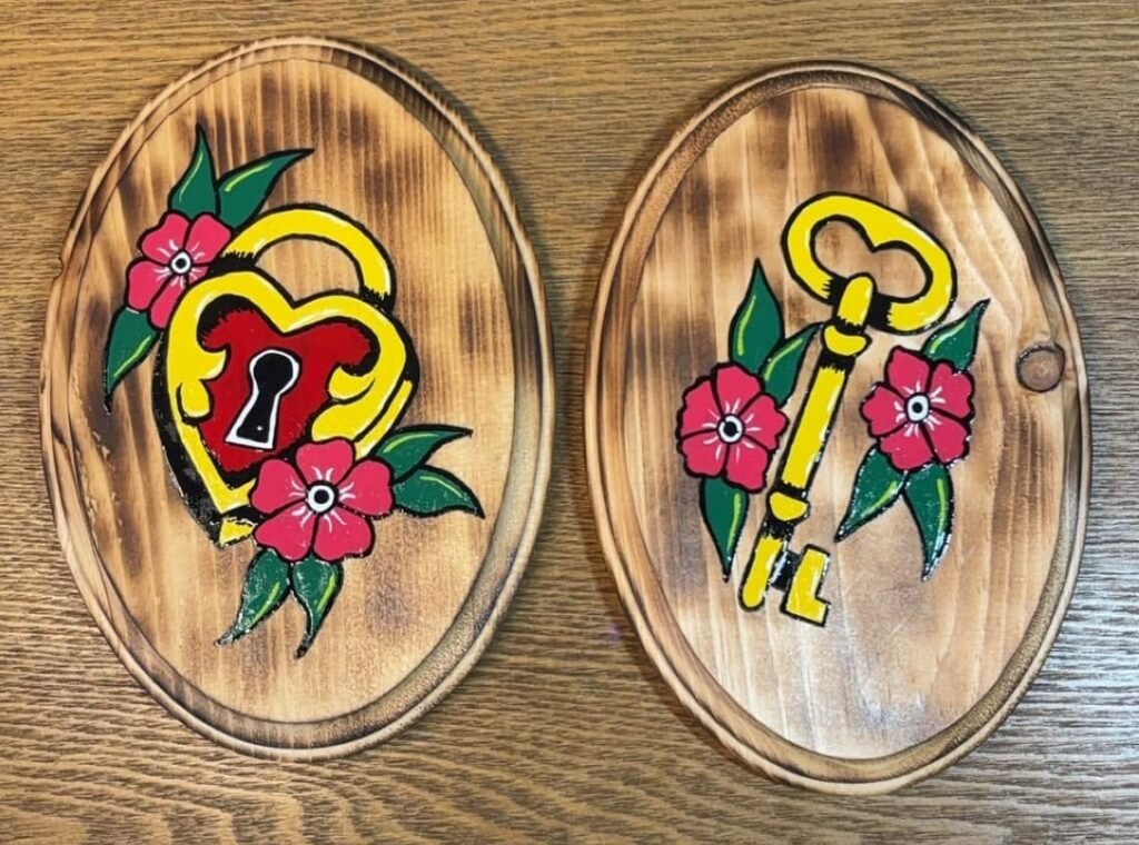 Lock & Key Wood Set